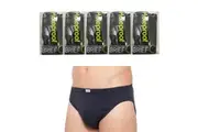 Holeproof 5 Pack Cotton Rib Mens Briefs Jocks Navy Undies Underwear