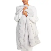 Hudson Park Collection Marble Faux Fur Throw - Exclusive