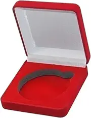 Hellery Storage Case for Challenge Coins, Organizer for Medal Displays, Portable and Dust Resistant, Red, as described
