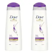 Dove Daily Shine Shampoo for Nourishing and Protection of Hair [Pack of 2]