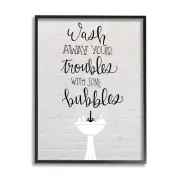 Wash Troubles With Bubbles Inspirational Bathroom Sink, Design by Amanda Murray