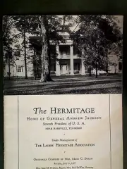 2025 - VINTAGE 1937 THE HERMITAGE NASHVILLE TN HOME GEN ANDREW JACKSON BOOKLET