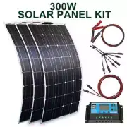 Solar Panel Kit And 300w 200w 100w Flexible Solar Panels 12v 24v High Battery