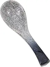 Vaguelly Japanese Ceramic Soup Spoons Vintage Inspired Ramen Rice Serving Utensils for Home and Restaurant Use Smooth Grip Kitchen Elegant Dining Experience
