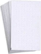 2400 Pieces Foam Dots Dual-Adhesive 3D Foam Tapes Foam Pop Dots Adhesive Mount for Craft DIY Art or Office Supplies, 12 Sheets, Round (0.24 Inch)