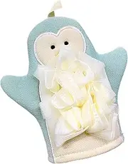 Shower Mitten Exfoliator | Cute Cartoon Hand Scrub Gloves | Shower Puff, Bathing Accessories, Loofah Sponge, Rich Foaming Towel for Men Women Kids Families