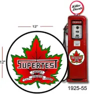 (SUPE-1) 12" 1925-55 SUPERTEST DECAL FOR OIL CAN / GAS PUMP / LUBSTER