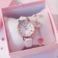 在飛比找蝦皮購物優惠-可愛卡通百變小櫻魔卡少女櫻手錶 買手錶送星月手鏈+小仙女盒+