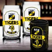 Richmond Tigers Can Shaped Glasses with Can Cooler