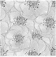 Flowers Background Clear Stamps for Card Making Scrapbooking Crafting DIY Decorations, Flowers Transparent Silicone Seal Stamps for Embossing Album Crafts