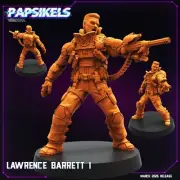 Lawrence Barette | Cyberpunk | Varied Options | Papsikels | 32mm scale