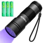 UV Flashlight Black Light, Small Portable Blacklight Flashlight UV Light, 12 ...