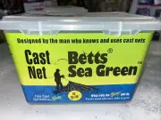 Betts 14-8 Cast Net 8Ft Professional Series 5/8" Mesh Sea Green