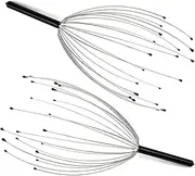Yeanifeana 2 Pack Head Massager with 20 Flexible Fingers, Scalp & Neck Relaxation Tool, Stress Relief Gifts for Women Men, Durable Portable Head Scratcher for Travel Home Use