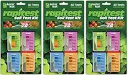 Luster Leaf 1601 Rapitest Soil Test Kit, 40 Count (3 Pack)