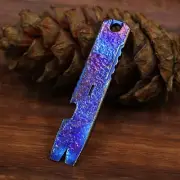Solid EDC Titanium Alloy CNC Process Pry Bar Crowbar Bottle Opener Outdoor Tool