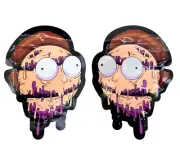 100PCS Cartoon MORTY Foil Mylar CaliPack Packaging Zip Lock Pouche Bag Herb RICK