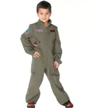 Brand New Top Gun Boys Flight Suit Costume Leg Avenue TG48164