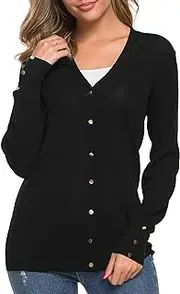 [Urban CoCo] Women's Long Sleeve Button Down Sweater Cardigan