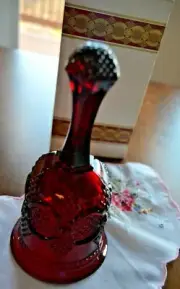1876 Avon Cape Cod Collection Hostess Bell Brand New with box Ruby Red