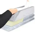 Height Adjustable Leg Elevation Pillow with Handles, Memory Foam, Bed Wedge P...