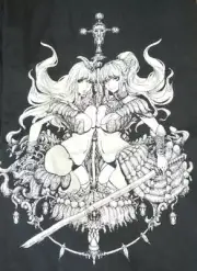 Kingdom Death Monster TWIN SATAN T-Shirt XL Kickstarter Exclusive Silk Screen