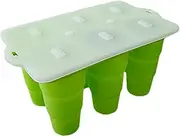 Ice Cream Molds - Freezer Molds - 6-Cavity Reusable Silicone Soft Tray Holder Mould for Baby Feeding Snack Breastmilk Fruit Cake Yogurt Freezing