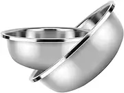 FUNNETOYU Large Stainless Steel Basin Kitchen Vegetable Salad Mixing Bowl Extra Large Mixing Bowl Stainless Steel