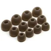 12 x Silicone EarBuds Ear Tips For JBL Live Pro 2 Earphones in Brown