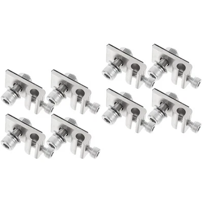 Set of 2 Solar Panel Grounding Clip Cable Connectors Mounting System Clips