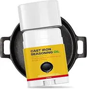 Cast Iron and Carbon Steel Seasoning - Griddle Seasoning and Cast Iron Conditioner - Cast Iron Seasoning Oil & Conditioner - Cast Iron Seasoning Wax - Maintain a Cleaner Non-Stick Skillet