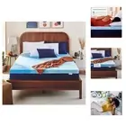 3 Inch Cooling Gel Infused Memory Foam Mattress Topper, Queen Size, Cool Comf...