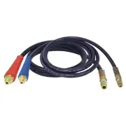 Tectran 17920H 3/8 In. Air Brake Hose, 20 Ft. Long, With 1/2" Red And Blue Flex