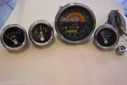 Oil Temp Amp Tachometer Gauge Set for IH / Farmall 460 560 660 GAS / Diesel
