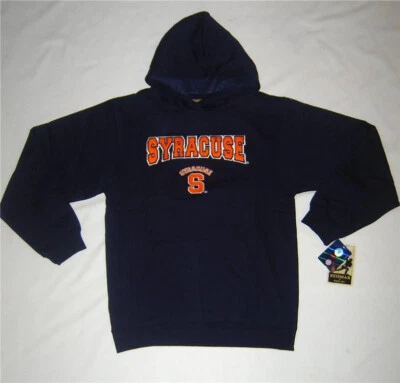 REEBOK Syracuse University Pullover HOODIE Boys S Sweatshirt Navy Blue NCAA