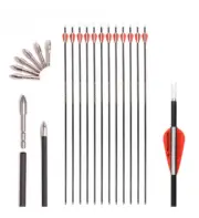 12/18pc Id4.2mm Pure Carbon Arrow 28/30/31/32inch Archery Bow