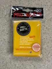 Ultra Pro Standard Pro-Matte Non-Glare Card Sleeves Yellow 50ct New