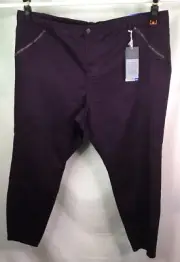 AUTOGRAPH PURPLE BERRY “ZIP POCKETS” STRETCH MOTO PANT SIZE 26 NEW