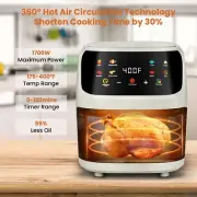 Air Fryer Large 7.5QT, 8-In-1 Digital Touchscreen, Visible Cooking Window