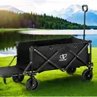 Gardeon Garden Cart Opening Rear Trolley Camping Wagon Barrow Beach Folding NEW