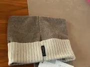 ARMANI WOOL BLEND LOGO BEANIE HAT BNWT $85