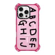 iPhone 16 Pro Bounce Case MagSafe Compatible INAP ALPHABET BLACK