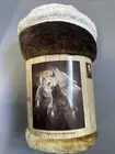 Rachel Sherpa Wolf Throw Blanket
