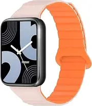 LDCBFTR Silicone Magnetic Strap for Xiaomi Miband 9 Pro/Redmi Watch 4 Strap Watchband Bracelet for MI Band 8 Pro Wristband WFJ, For Redmi Watch 4