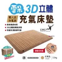 在飛比找momo購物網優惠-【CEC 風麋鹿】雲朵3D立體充氣床墊_L號(悠遊戶外)