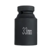 Deep Impact Socket 1/2 Inch 33mm Alloy Steel Hexagonal Pneumatic Socket Wrench Special Tool for Car Repair