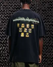 [GOAT CREW] Goat Crew X Call Of Duty Modern Warfare 25 Streak Heavy T-shirt Vintage Black - Size L L Vintage Black
