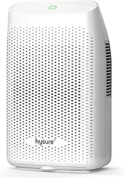 Hysure Quiet Portable Dehumidifier 2000ml, Air Purifier, Deshumidificador, Home Dehumidifier Bathroom Crawl Space Bedroom RV Baby Room White