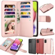 For Samsung Galaxy A03s Wallet Case Leather Magnetic Card Slot Cover Kickstand