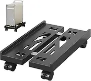 PC Stand, PC Stand, Calculator Holder Under Desk, Computer Desktop Stand, Mobile CPU Stand, Computer Tower Trolley with 4 Wheels, Desktop Computer Tower Stand, Black